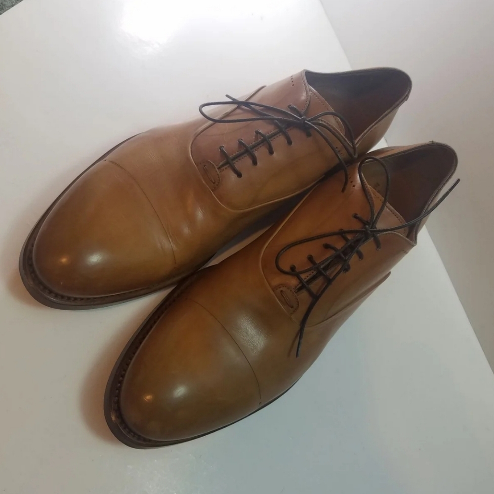 Franceschetti for Barney's New York Size 45 Leather Dress Shoes Made in Italy